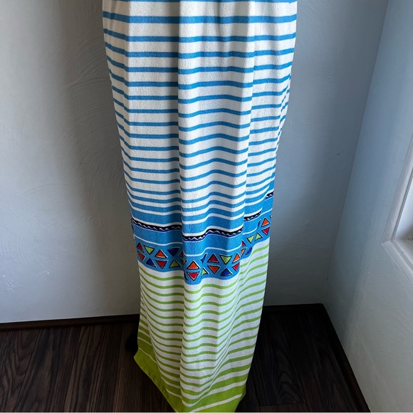 Ann Hodge For Millicent 60’s/70’s Terry Maxi Dress L - Picture 6 of 9